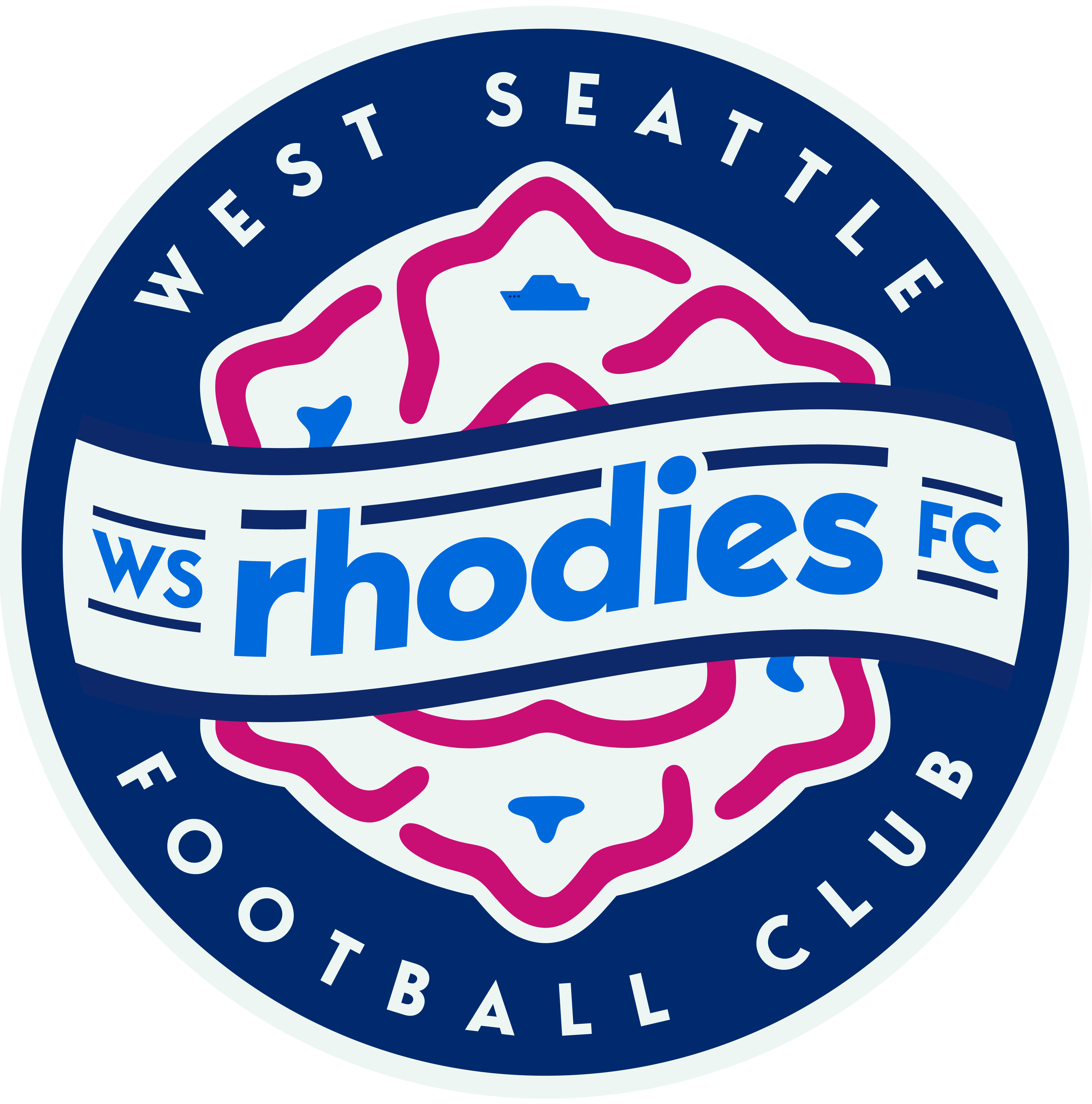 West Seattle Rhodies FC Secondary Crest